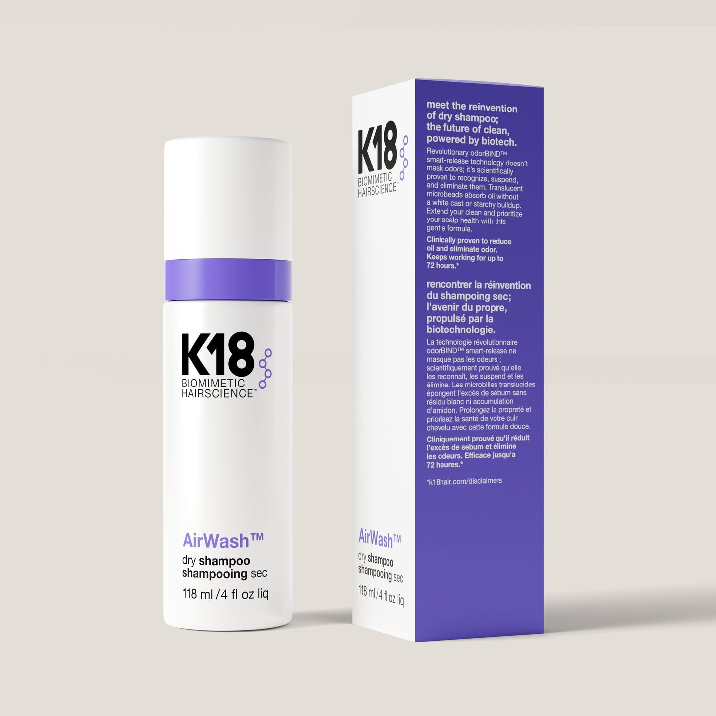 K18 AIRWASH Dry shampoo / Tørrsjampo