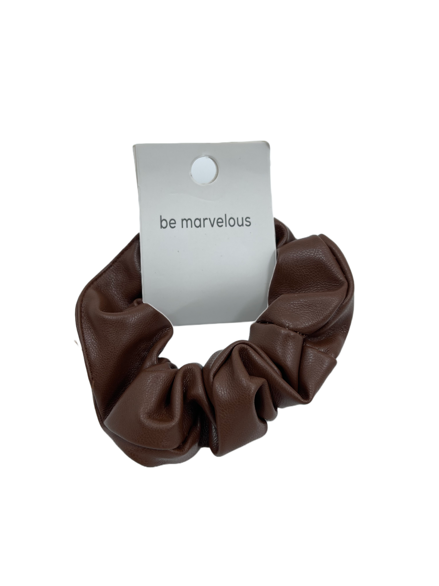 Scrunchie faux leather